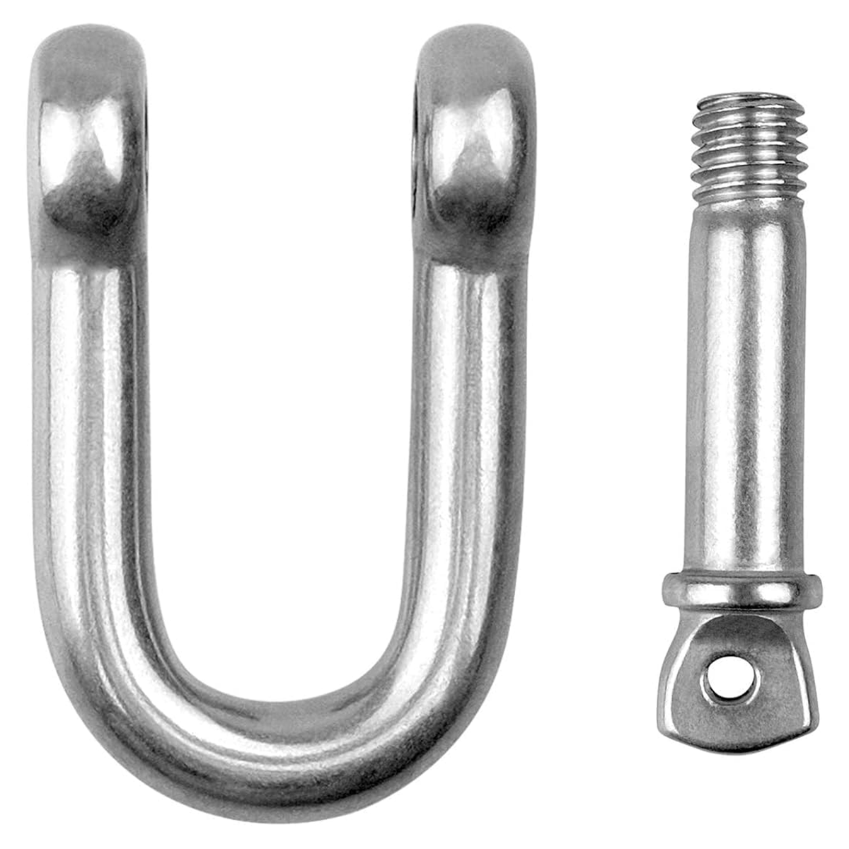 DIYUK D Shackles with Screw Lock Heavy Duty Steel Durable Hook Ring for Towing and Outdoor Activities