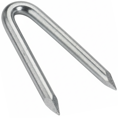 Fencing Staples Heavy-Duty | Hot-Dip Galvanised U-Nails for Wood Posts | Secure Wire Mesh, Netting & Barbed Wire