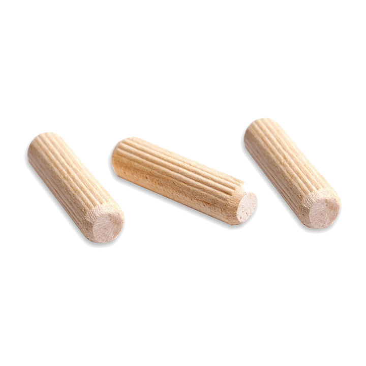 DIYUK FSC® 100% Certified Birch Wooden Dowels, Fluted Hardwood Dowel Pins and Metric Wood Plugs, main image
