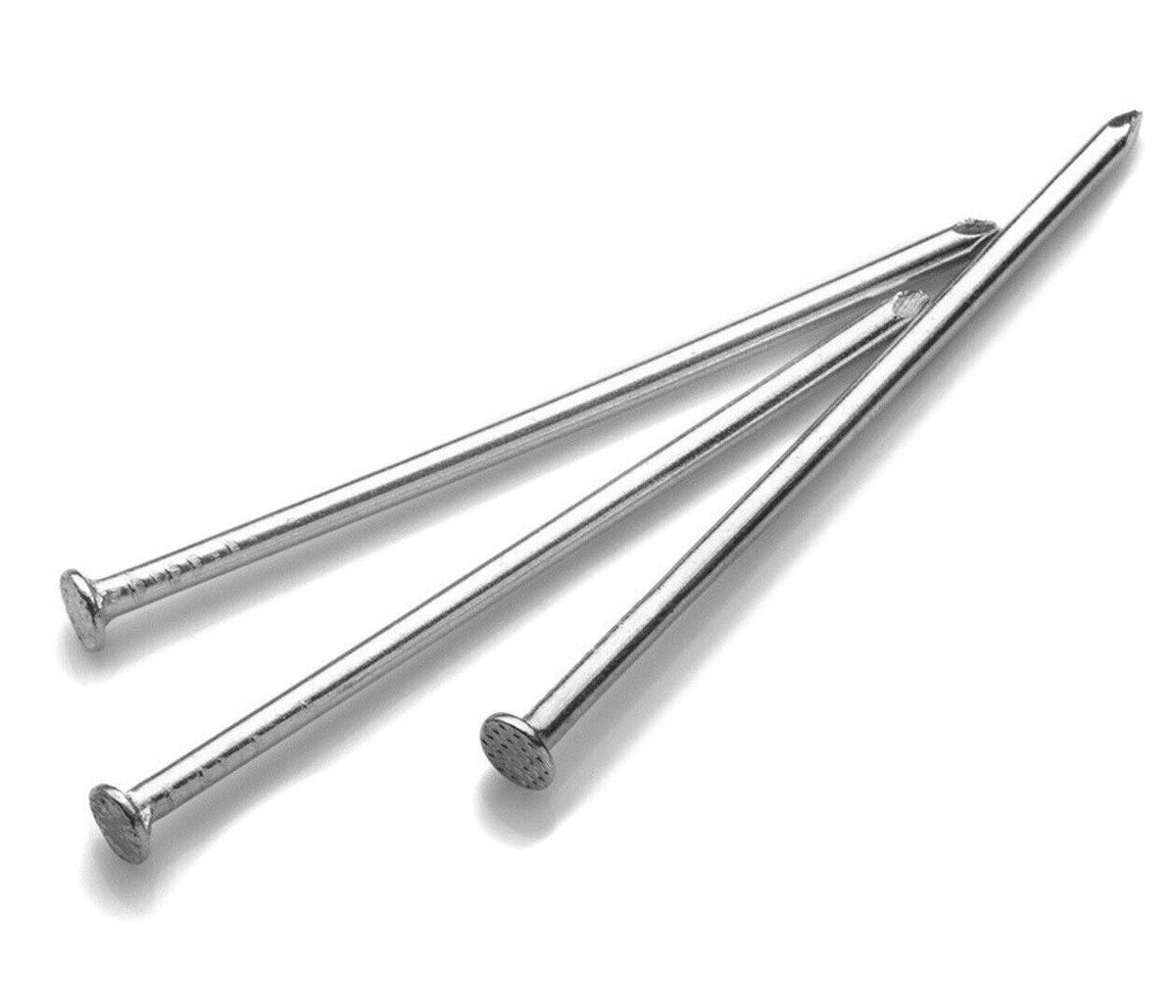DIYUK Galvanised Zinc-Plated Round Head Nails for Wood, Corrosion Resistant for Outdoor Timber
