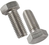 DIYUK A2 Stainless Steel Hexagon Head Bolts (DIN 933 / ISO 4017), Fully Threaded Metric Hex, M3 M4 M5 M6 M8 M10 M12 M14 up to 100mm, Packs of 10 or 50